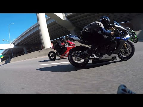 Honda CBR 1000RR vs Kawasaki ZX10R vs Yamaha R1M vs Kawasaki ZX14R
