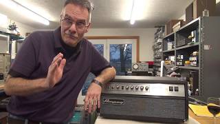 Video thumbnail for How to fix hum noise Ampeg SVT AV Tube Bass Guitar amplifier by D-lab Electronics