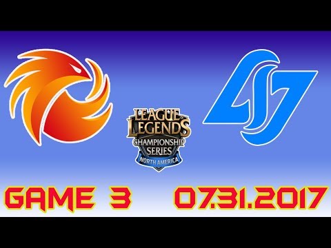 [NA LCS Summer 2017 W8D3] CLG vs P1 game 3 Highlights | Counter Logic Gaming vs Phoenix1