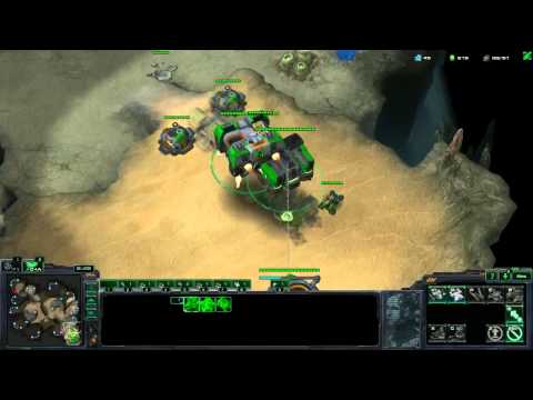 [HotS] - TvT - widow marine drop into hellbat drop into mech