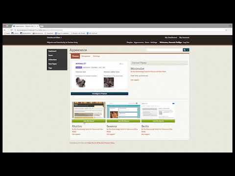 Omeka: Settings and Dashboard