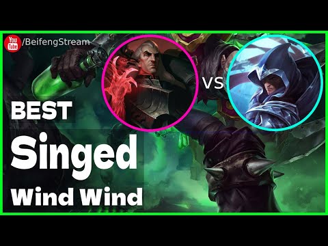 🛑 Wind Wind Swain vs Talon (Best Singed OTP) - Wind Wind (小风风c) Singed Guide