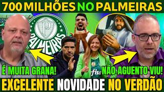 💰700 MILHÕES no PALMEIRAS! MASSINI VAZOU ÓTIMA INFORMAÇÃO DO VERDÃO!