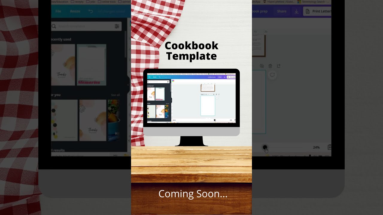 Cookbook Template Creation in Canva