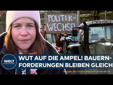 Video Thumbnail: BAUERNPROTEST IN STUTTGART: Polizei stoppt Traktor-Konvoi auf A81 – Landwirte machen weiter Druck