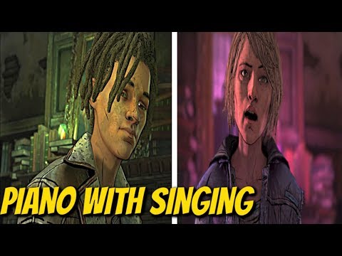 Louis Piano and Violet Singing Together - The Walking Dead: The Final Season: Episode 3