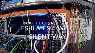 Video thumbnail for Expert Sleepers ES-8, ES-5, and Silent Way Tutorial - CV to 2 different synths by thesolutionband