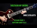 how to play "Sultans Of Swing" on guitar by Dire Straits | PART 1 | RHYTHM & FILLS | guitar lesson
