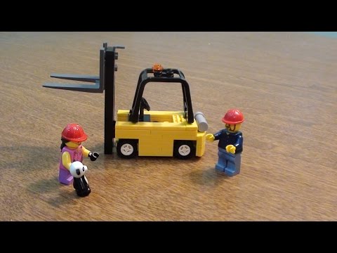 LEGO Tutorial - How to build a Tow Motor / Forklift