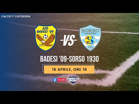 Calcio 1° Categoria – Badesi '09-Sorso 1930 (3-0)