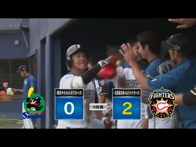 【ファーム】 ファイターズ・平沼が右中間へと鋭いホームランを放つ!! 2017/6/7 F-S(ファーム)