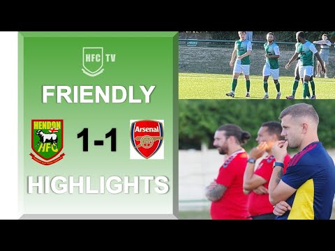 HENDON 1-1 ARSENAL XI -  Highlights 15 July 2022