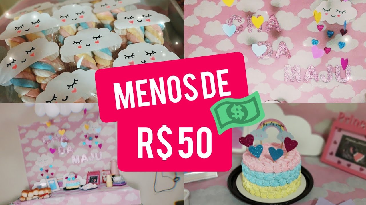 DECORAÇÃO CHÁ DE BEBÊ | Chuva de amor simples