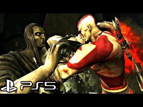 God of War Remastered (PS5) - Thanatos Final Boss Fight (Ghost of Sparta) 4K 60FPS