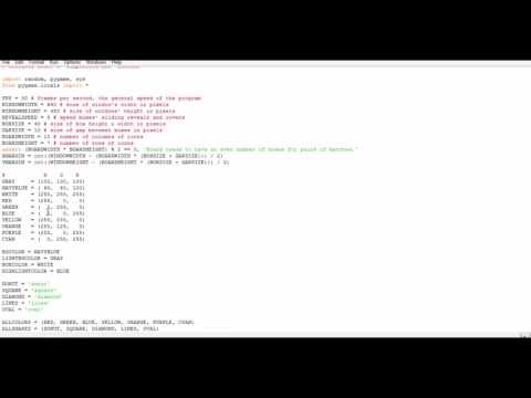 How To Program Memory Puzzel Game In Python
