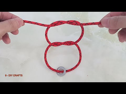 Simple Rope and Rings Puzzle - DIY and Learn How To Solve