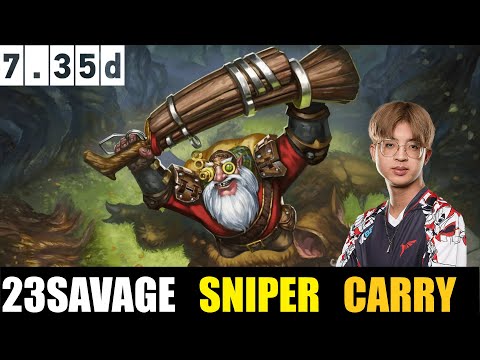 🤯 23savage [SNIPER] CARRY 7.35D DOTA 2 HIGHEST MMR MATCH#dota2   #dota2gameplay    #23savage