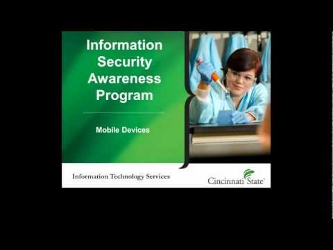 信息安全意識--移動設備 (Information Security Awareness - Mobile Devices)