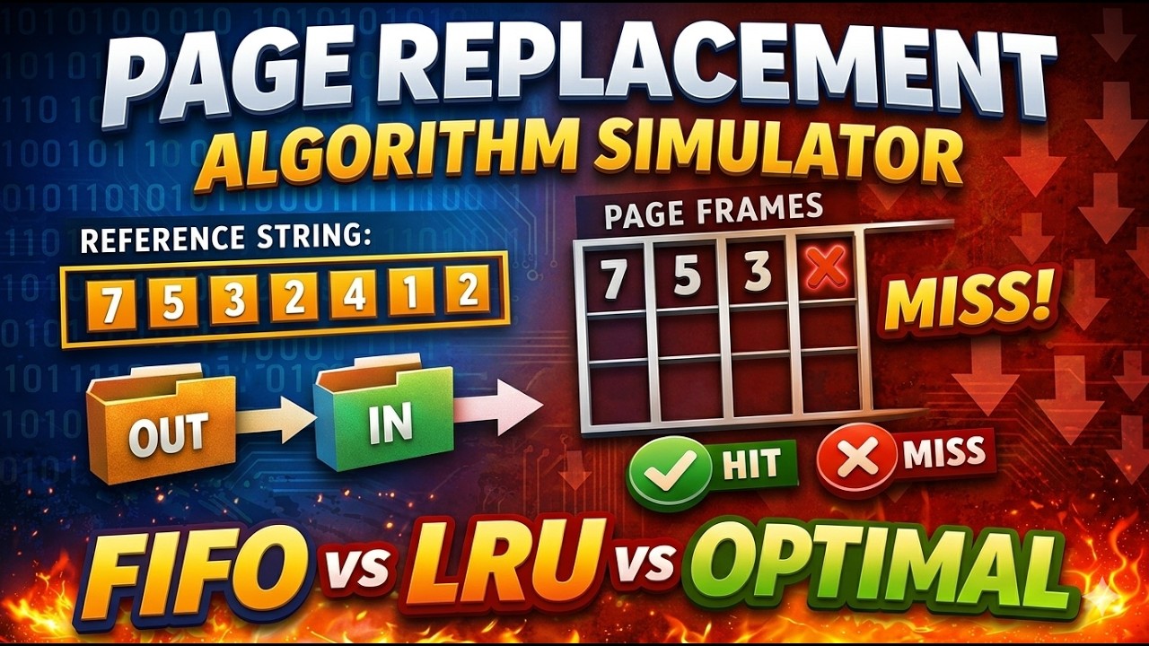 Operating System Project: Page Replacement Algorithm Simulator (Full Demo)