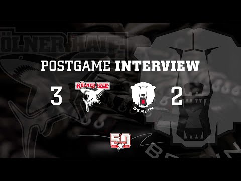 Postgame-Interview Kölner Haie – Eisbären Berlin (3:2) // 01.11.2022