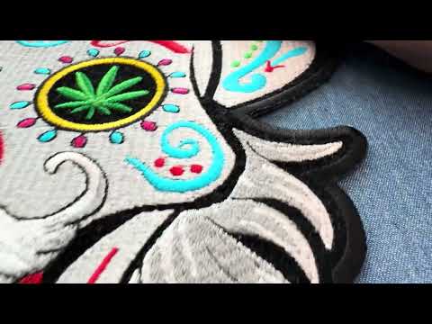 Sugar Skull Iron On Patch PL6704