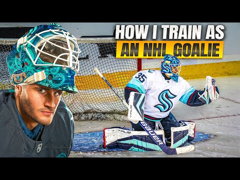 How I Train as an NHL Goalie (Full On-Ice Session)