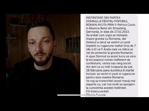 Apologia Ep.103 - Înștiințare din partea Domnului pentru poporul român