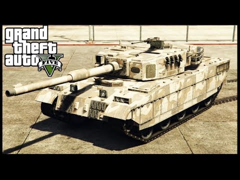 GTA 5 - Rhino tank Destroyed Areas 1080p [PS4 GAMEPLAY]