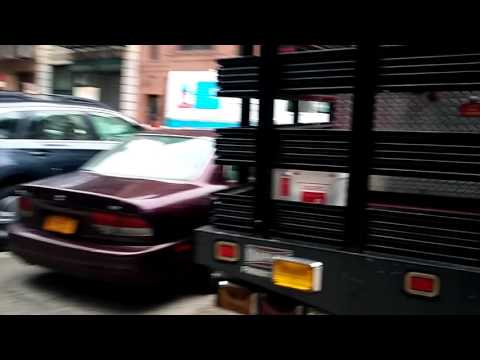 FDNY Purple K "Bowery Boys" Fire And Ice Unit Outside Its Quarts In The East Village, Manhattan