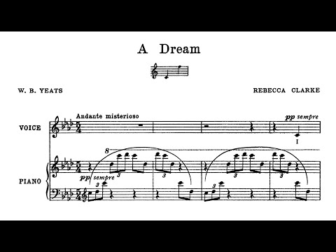 Rebecca Clarke - A Dream [Score Video]