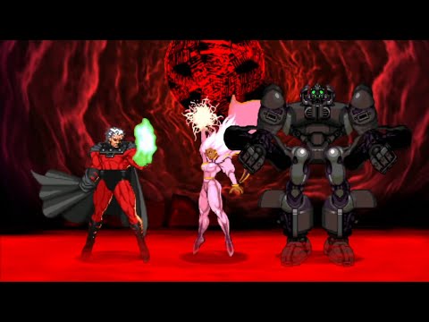 Marvel VS Capcom 2 - Magneto/Storm/Sentinel - Expert Difficulty Playthrough