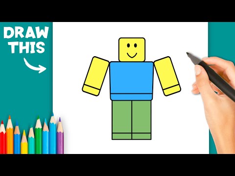 How to Draw Noob from Roblox | Step by Step Easy Drawing Guide | Drawing Tutorial