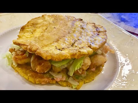 How to make a amazing Jibarrito stuffed with garlic shrimp