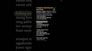 Download lagu LDR - Langgeng Dayaning Roso | Denny Caknan | Lirik lagu jawa mp3 Download lagu LDR - Langgeng Dayaning Roso | Denny Caknan | Lirik lagu jawa mp3