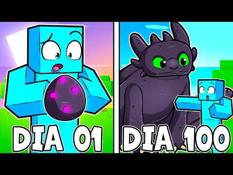100 Dias de Treinando Dragões no Minecraft!