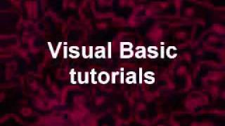 VB6 tutorial #1: hello world