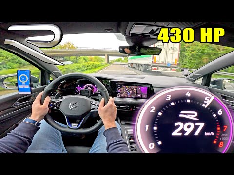 VW GOLF R MK8 *TUNED* // Will it do 300KMH on the AUTOBAHN?!