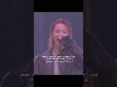 Jimin&rsquo;s live vocals in &ldquo;Body to Body&rdquo; Majestic 😍❤️&zwj;🔥#shorts #jimin #bts #shortsfeed #fyp#bts_arirang