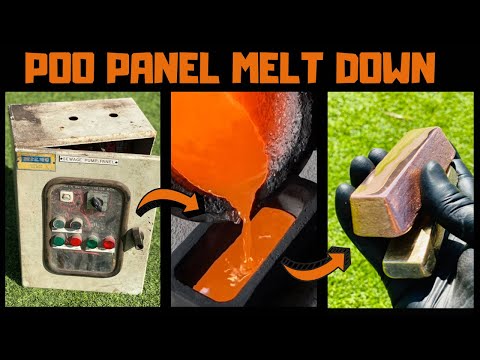 Sewage Panel Melt Down - Trash To Treasure - ASMR Metal Melting - BigStackD Copper Casting