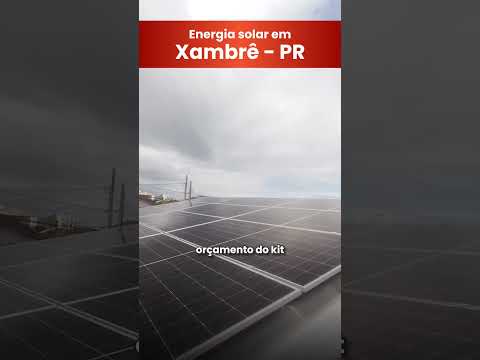 Energia solar em Xambrê - PR