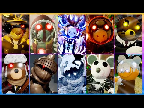 ALL ADVENT CALENDAR SKINS JUMPSCARES IN PIGGY!!