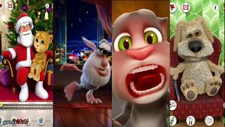 4 funny gameplay for kids - My Talking Santa BooBa Tom Ben