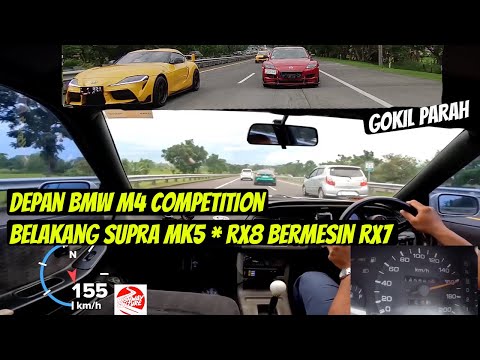 saat mesin supra mk4 run bareng supra mk5 ditempel ama bmw m4 competition dan Mazda rx8 bermesin rx7