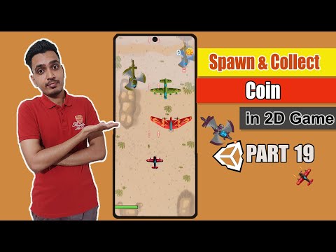 Spawn and Collect Coin  - Plane Shooter Game Part19