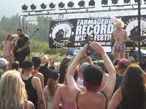 The Motherfuck'n Saints with Glitterbomb Burlesque at Farmageddon Music Festival 2013