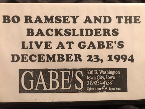 Bo Ramsey And The BackSliders Live 1994 at Gabe's Oasis Iowa City Rock Blues Country Folk