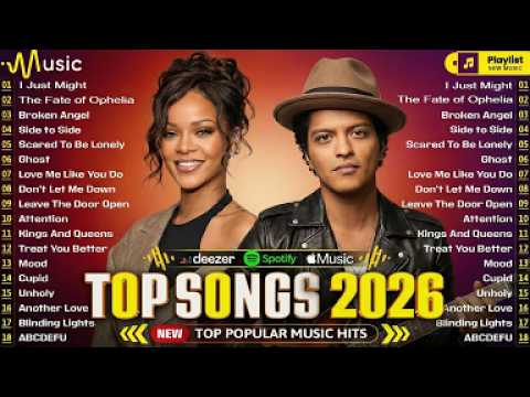 Rihanna, Adele, The Weeknd, Lady Gaga, Bruno Mars, Maroon 5,Taylor Swift🎶Billboard Hot 100 This Week