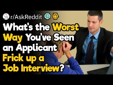 Worst Job Interview Mistakes Ever