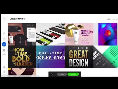 Using Adobe Portfolio Builder