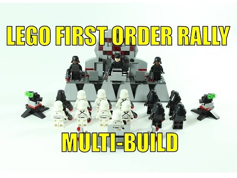 LEGO STAR WARS 75132 X4 MULTI-BUILD FIRST ORDER RALLY Video